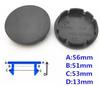 4pcs 56mm For BBS Car Wheel Center Hub Cap Covers Emblem Badge Auto Styling Accessories