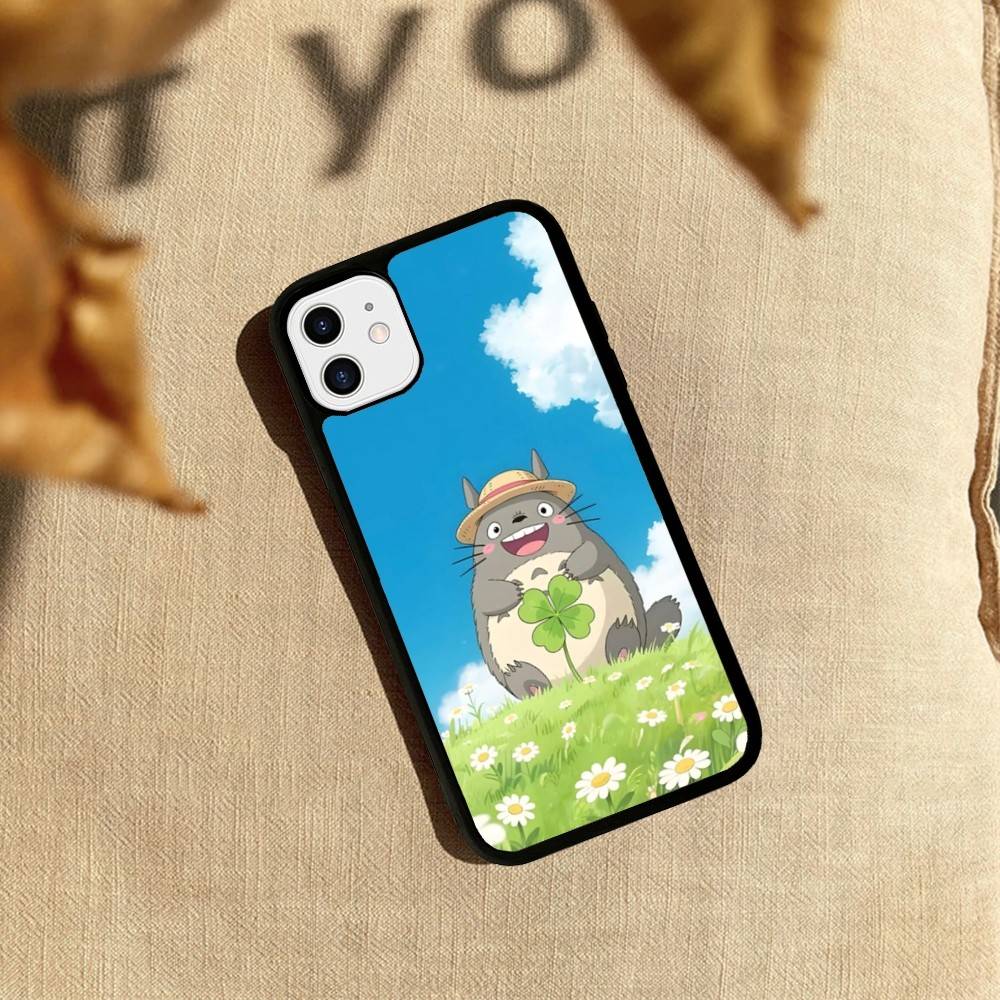 Cute T-Totoroes For iphone 17 Air 16 15 14 13 12 11 Pro Max TPU+PC Plus Shockproof Back Phone Cover