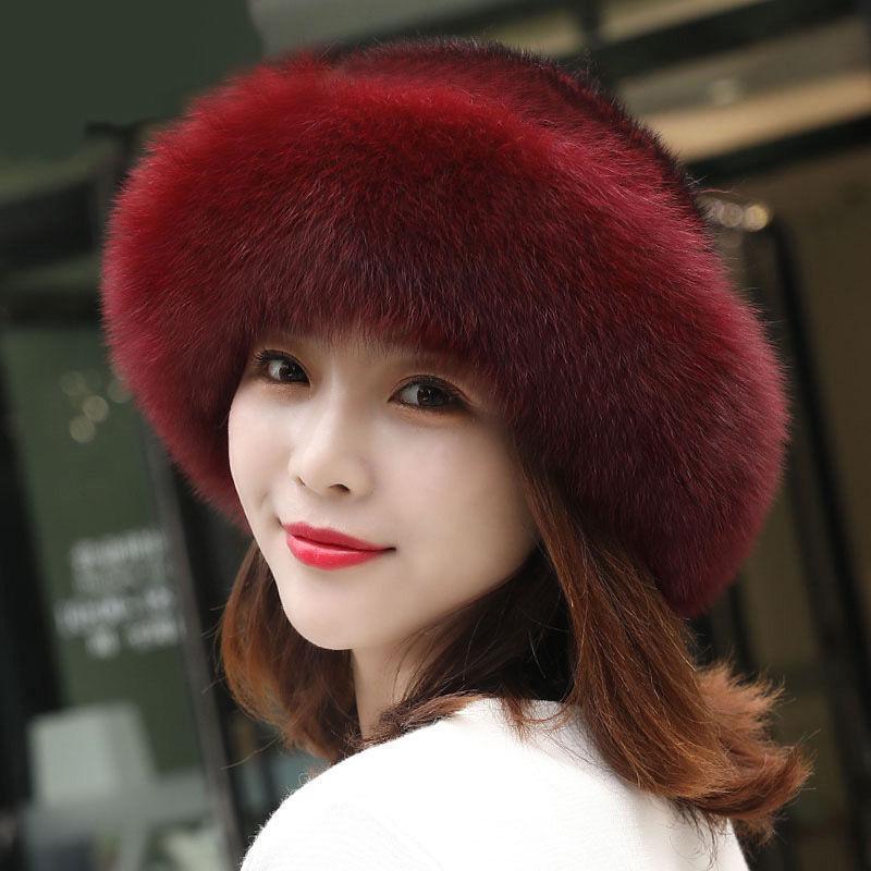 Fluffy Hat,Warm Women's Winter Hat,Faux Fur Trimmed Fashion Hat,Windproof Russian Hat For Outdoor Warm Hats Christmas Gift