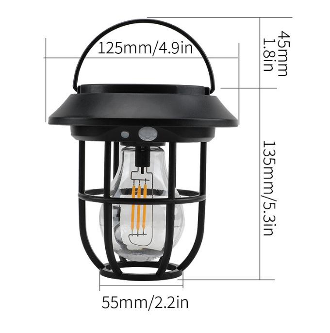 Waterproof Solar Wall Lamp: Outdoor Courtyard Light with Automatic Induction and Decorative Night Illumination.