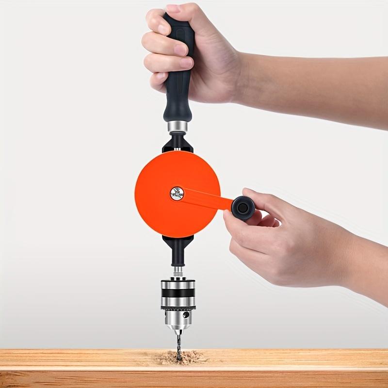 1pc 3/8 Woodworking Hand Drill, Multifunctional Drill, Woodworking Home Hand Drill, Manual Woodworking Hole Puncher