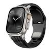 Rubber Watchband For Apple Watch Band Ultra 3 2 1 49mm Sports Silicone Bracelet For iWatch 11 10 9 8 SE 46mm 45mm 44mm Men Strap
