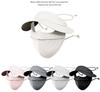 Summer UV protection Polyester Ice Silk Mask Portable Sunshade Breathable Sunscreen Mask Outdoor With Brim Sun Protection Hats
