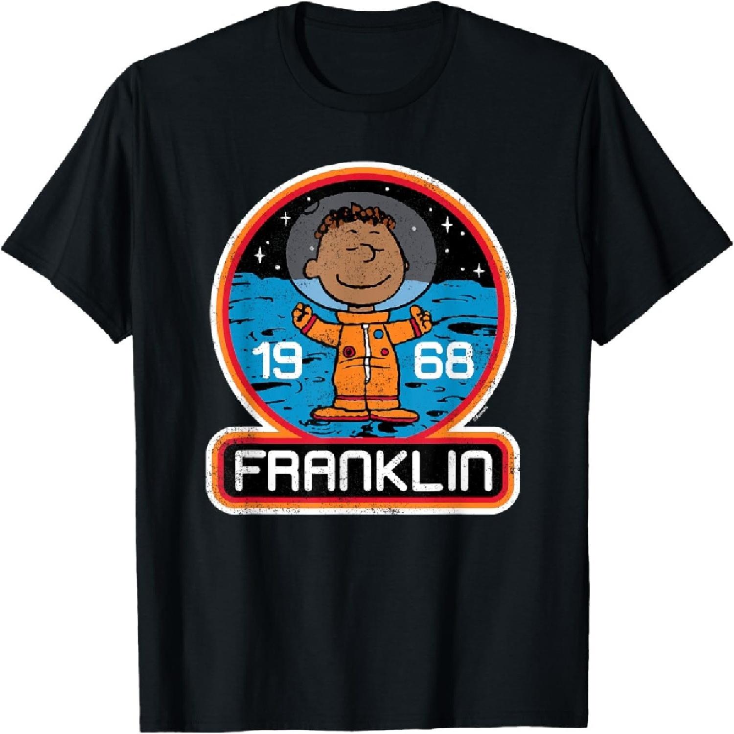 Peanuts - Franklin Armstrong Astronaut Space Badge 1968 T-Shirt S