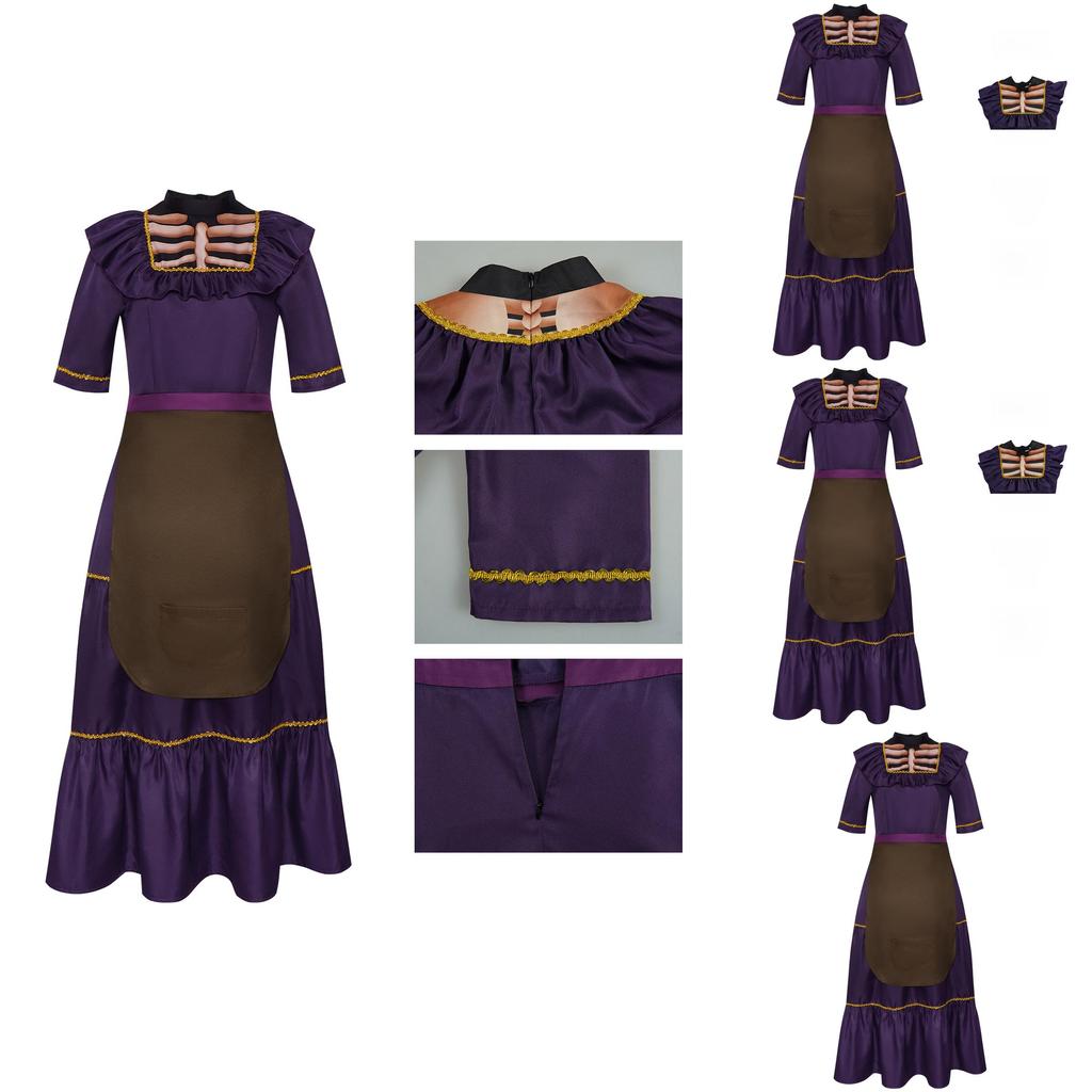 Coco Melda Cosplay Costume For Halloween Stage Performance With Soft Knit Fabric For Adults