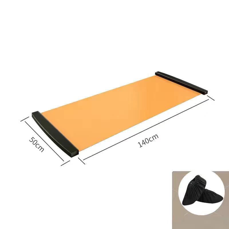 

Розсувний килимок: Дошка для ковзання на ковзанах, тренувань з лижного спорту та домашнього фітнесу. With Shoe Covers + Storage Bag + Guide