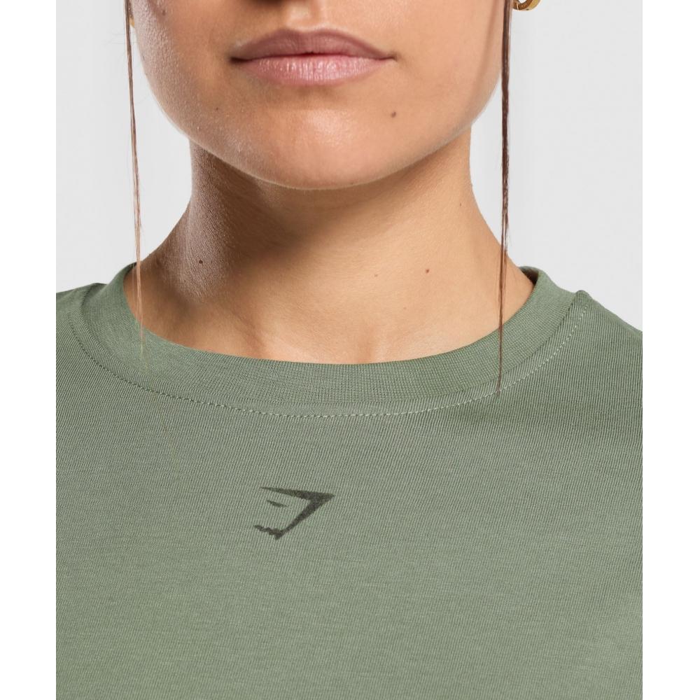 Gymshark CollegiaTe Oversized T shirT uniT Green B2b2d Ecjf