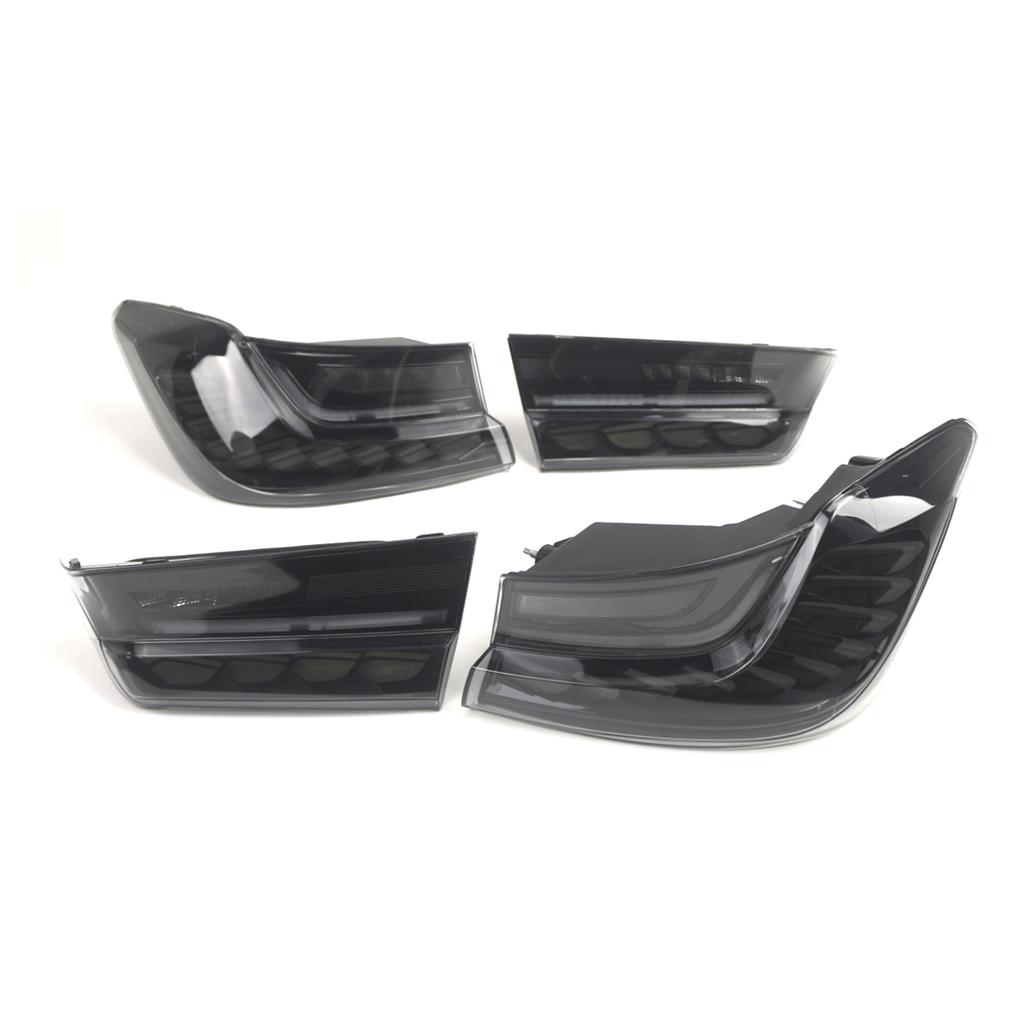 L&R Smoked LED Tail Lights Rear Lamp Assembly For BMW 330 340 G20 G80 M3 3