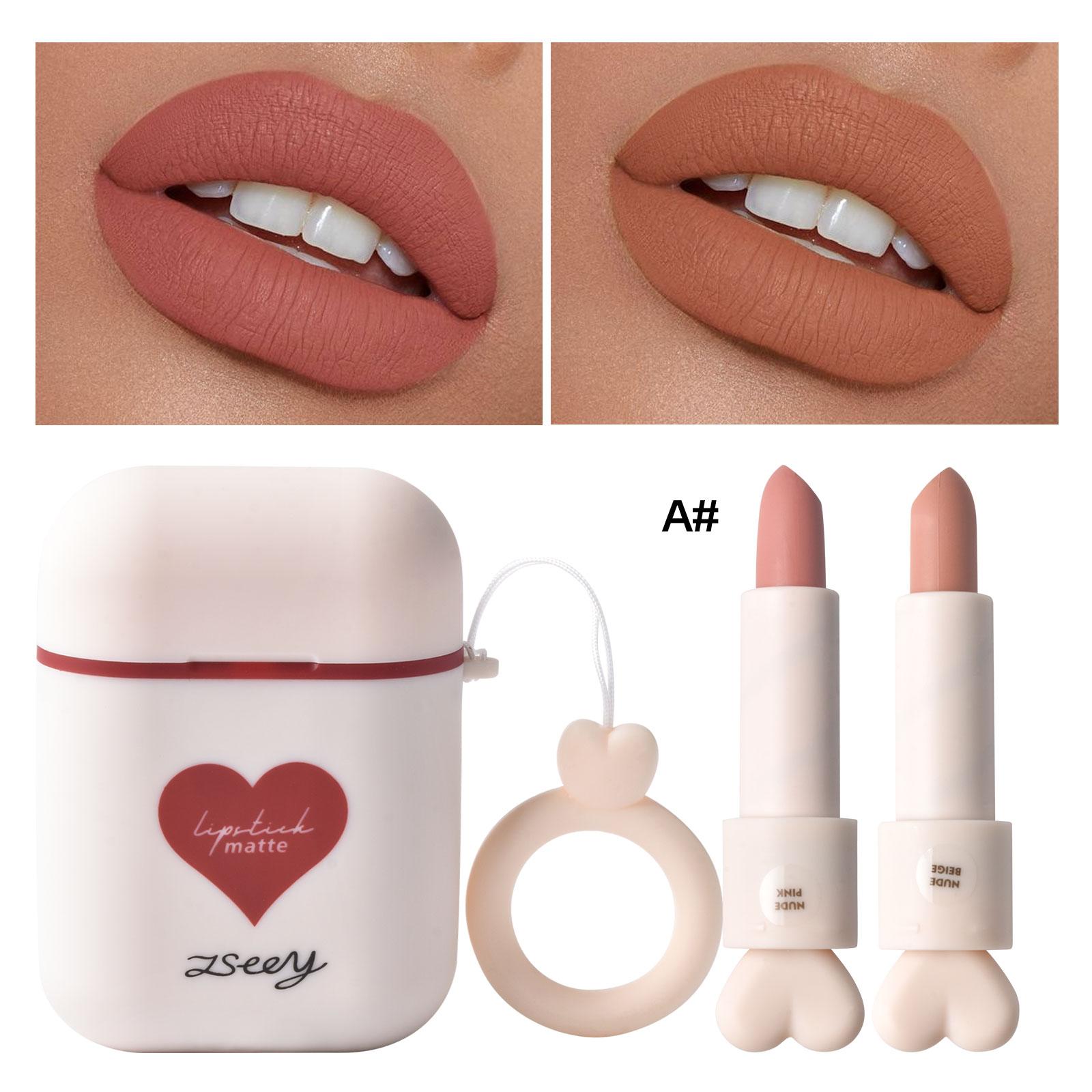 

Наушники Hengfang Love Icon, двойная трубка с антипригарным покрытием, долговечная водонепроницаемая губная помада H9423-M1005