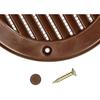 Ventilation Grille - KOTARBAU - Round - Fi 125 Mm - Brown - With Mosquito Net