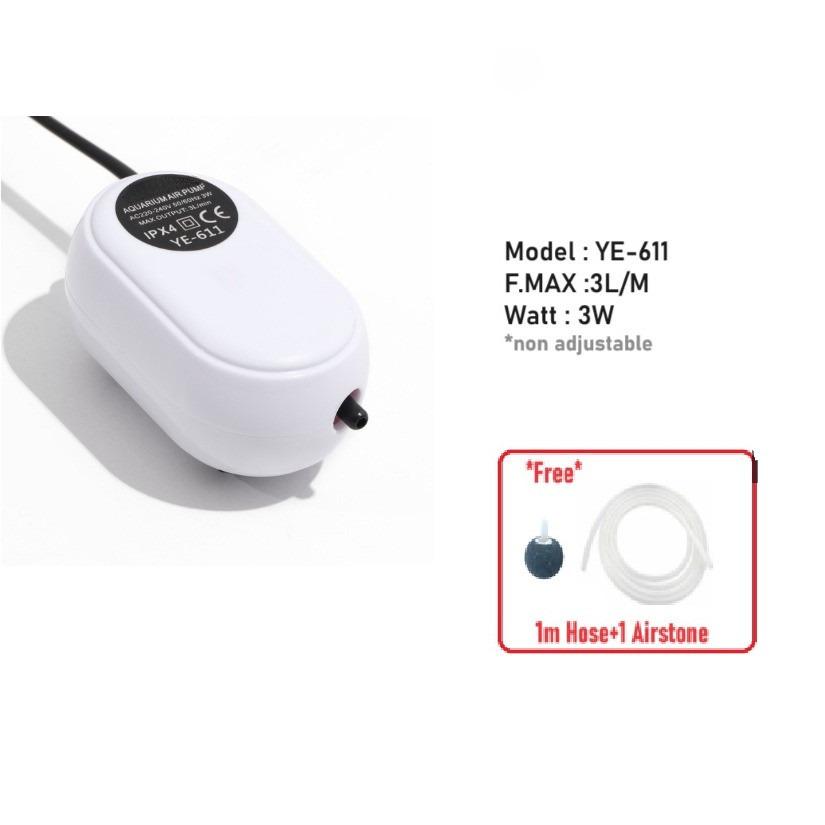 Professional Aquarium Water Pump New Model Super Silent Oxygen Adjustable Air Pump Home Fish Tank Oxygenation Pump YE-611