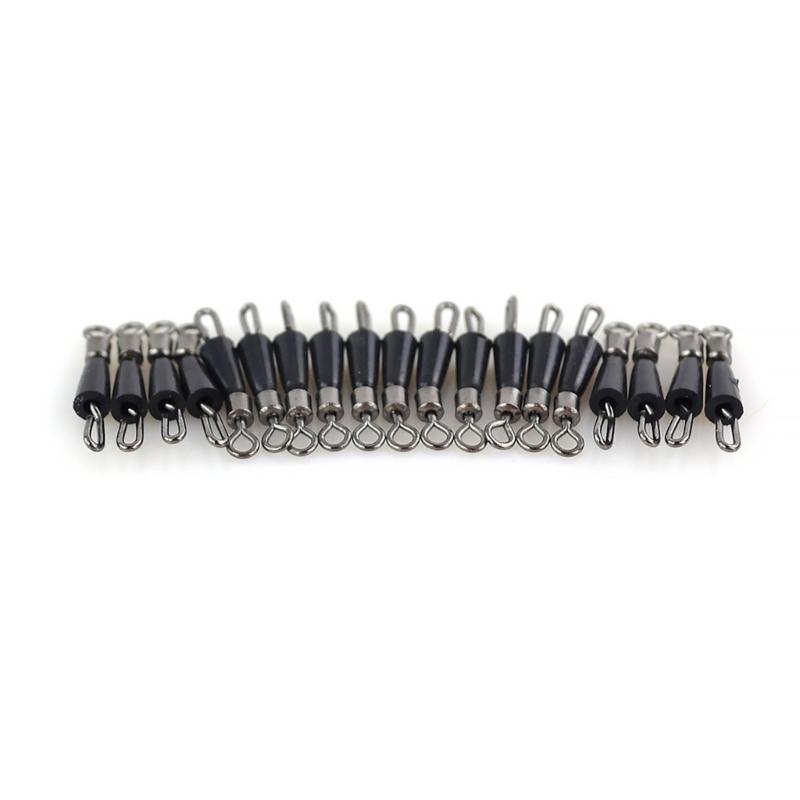 20Pcs Feeder Swivels Professional Fast Change Snaps Swivels Fishing Tackle Fast Link Connector Fishing Essential