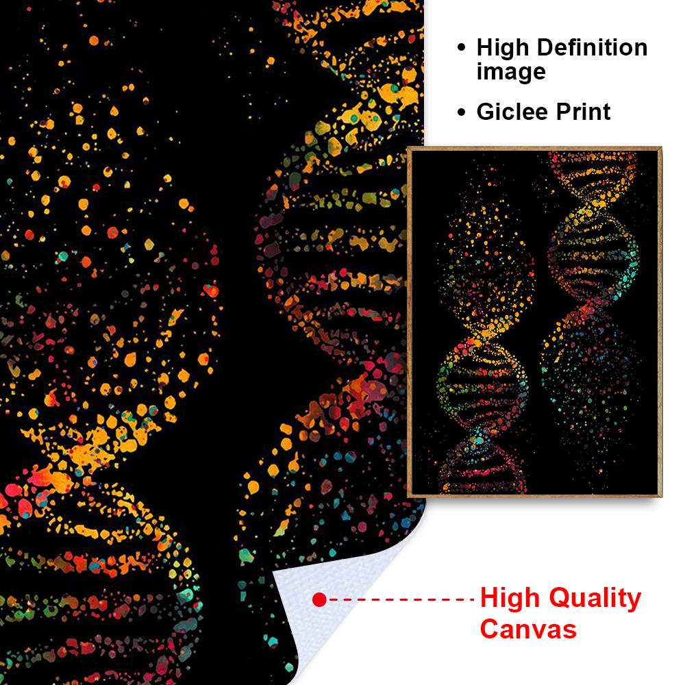 Anatomia Umana Muscoli DNA Neuro Arte Murale Pittura su Tela Poster e Stampe Mappa del Corpo Immagini Murali Educazione Medica Decorazione per la Casa