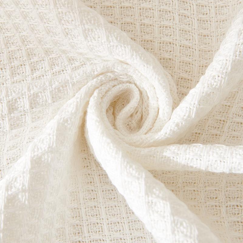 Ins Cream Style Cozy Cotton Yarn Sofa Throw Machine Washable All-Season Full Coverage Sofa Cover Multi-Purpose Camping Blanket Universal Sofa Mat