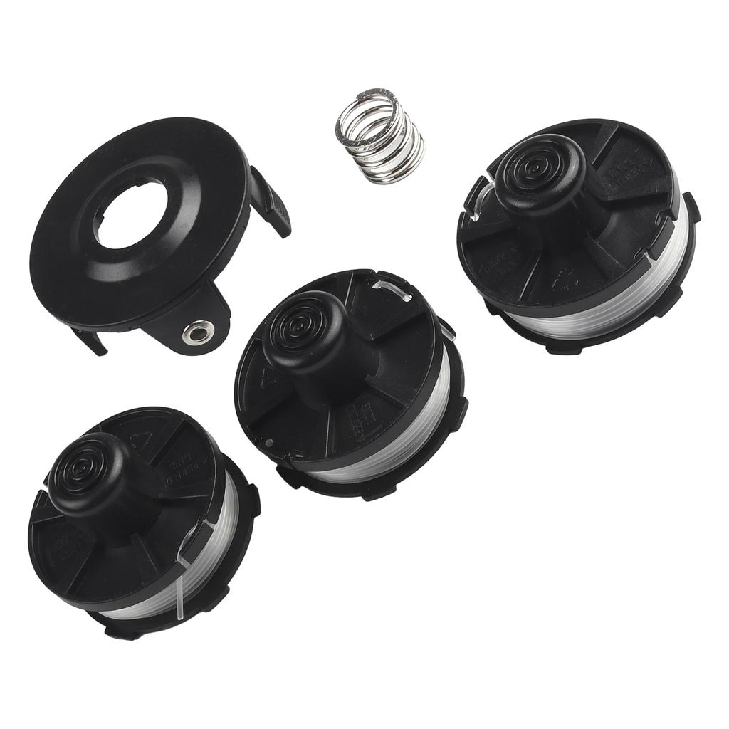 Replacement Spool Set for DUR181Z Trimmers 5 Piece Kit with 3 Spools 1 Cover 1 Spring Efficient Grass Cutting Tool