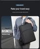 16" Waterproof Leather Business & Travel Backpack - Multifunctional, Large Capacity for Gaming Laptops