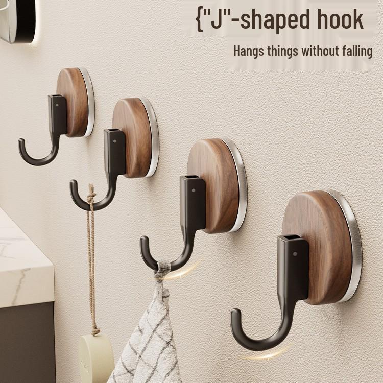 Holzmaserung Saugnapf Haken - Bohrlos, Starke Tragkraft, Rückstandsfrei für Küche, Bad oder Wohnheim.