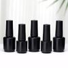 Nail Gel Bottle Empty Nail Polish Bottles Black Refillable Bottles With Brush For Travel Portable Cosmetic Containers 6/7/8/10Ml