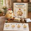 DIY Patchwork Animal Kit, Hand Sewing Craft Set with Pre-Cut Fabric Stuffing Buttons Threads, Cute Plush Animal Craft Kit Gift for Craft Lovers