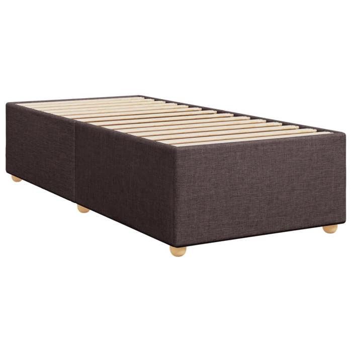 VidaXL Cadre de lit sans matelas marron foncé 90x190 cm tissu 3284697