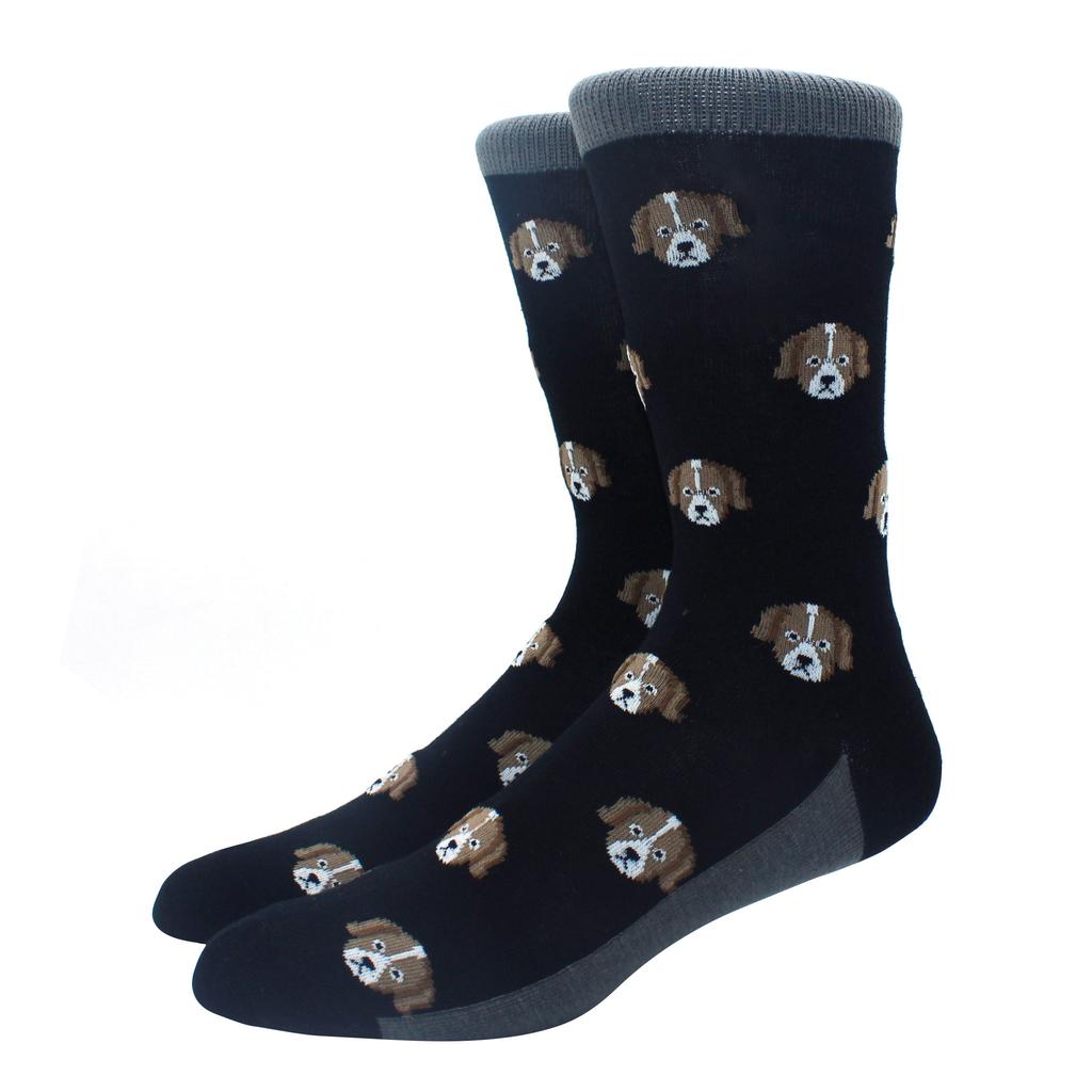 New Hiphop Cotton Men Socks Harajuku Happy Funny Animal Flamingo Penguin Chili Dress Socks for Male Wedding Christmas Gift