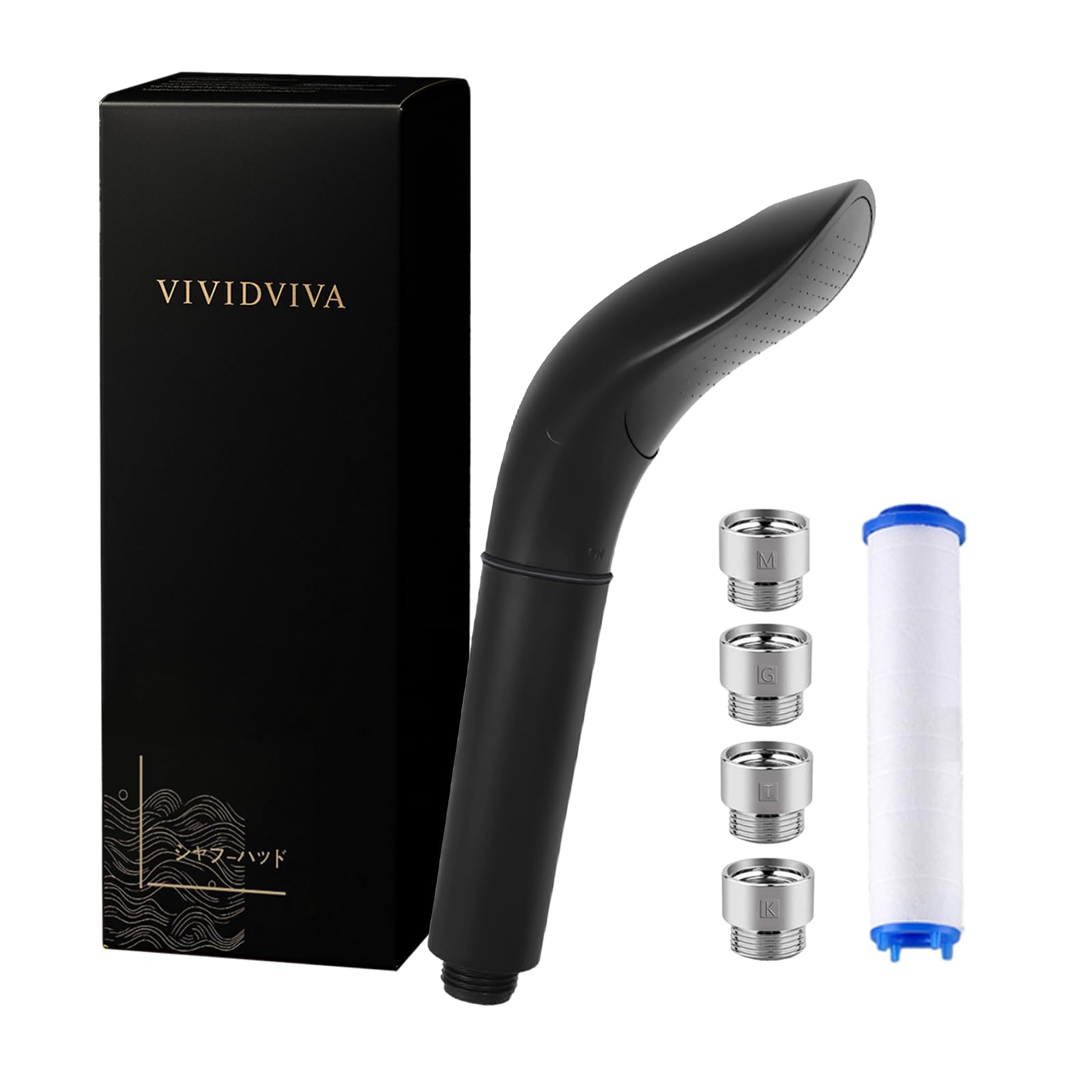 VIVIDVIVA Shower High Water Chlorine Impurity Low Water Soft Basic Day or Birthday Gift for Easy Installation Water-Saving Head, Lightweight,