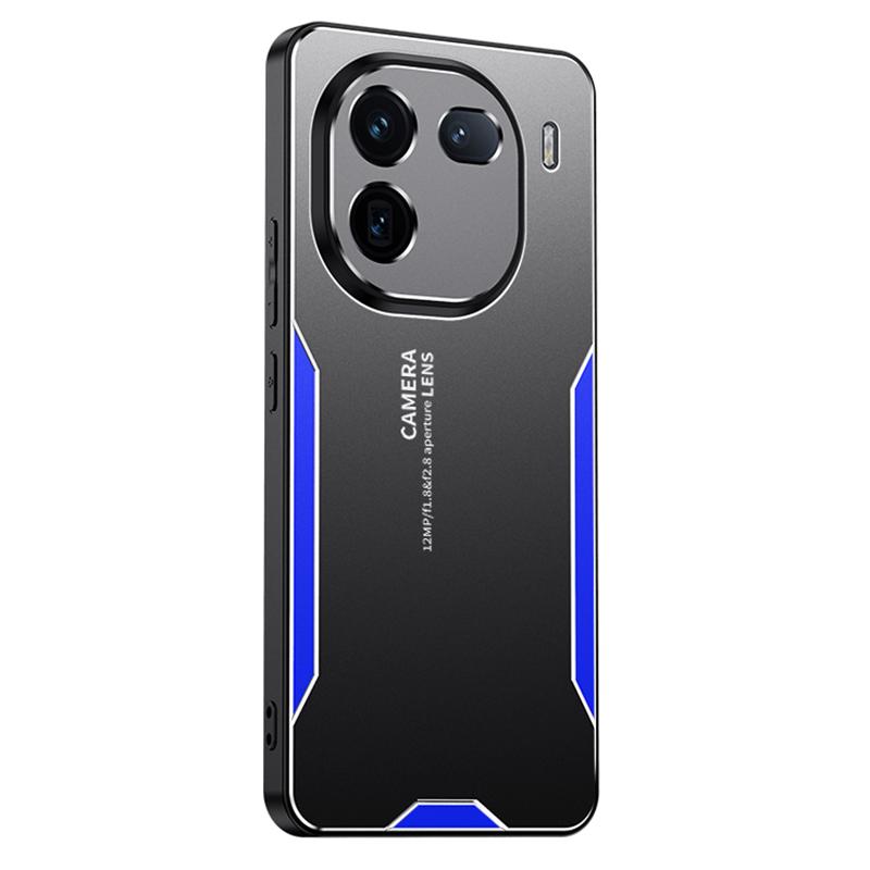 For vivo iQOO 12 5G Hybrid Phone Case Aluminum Alloy Metal Cover No Dead Angle Protection