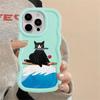 Case for iPhone 15 Plus 8 17 Air XR 12 16 Pro Max 14 13 11 Soft Phone Cover Cartoon Cat