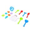 14 PCS Beach Toy Set Sand Tools for Outdoor Play Sandcastle Building Water Pouring Drip Sand Timer Toys for Toddlers