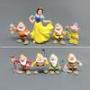 Snow White and the Seven Dwarfs 8-Piece Figure Set, 6-10 Cm, PVC, Multicolor Character Models