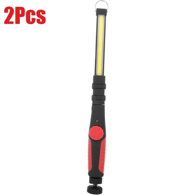 Collapsible COB LED Work Light USB Rechargeable Magnet Inspection Light Mechanic Flashlight Folding Hook Camping Repair Lights