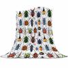 Cartoon Fire Engine Design Digital-printed Polyester Bedroom Velvet Flannel Soft Sofa Cover Blanket Fleece Blankets for Beds