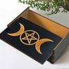 Spiel Tarots Karten Box Astrologie Schmuckstücke Box Holz Tarots Karten Lagerung Fall Container für Wahrsagen Hexen
