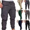 Mens Urban Fashion Slim Fit Zipper Shirring Twill Cargo Jogger Pants In Premium Quality Cotton Blend