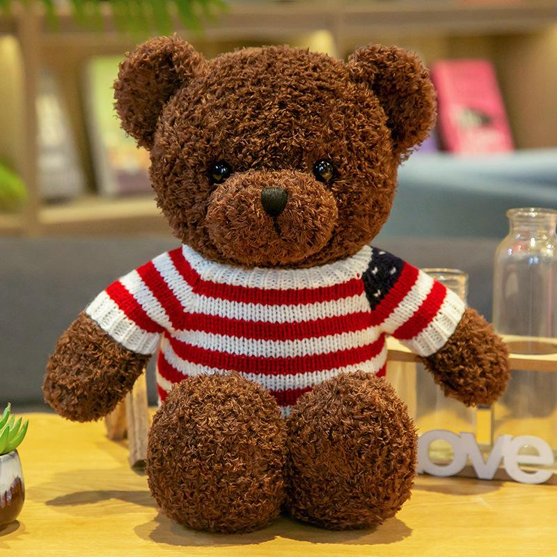 Teddy Bear Plush Hoodie Doll - Cute Activity Gift with Logo Print