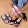 Women's shoes spring large size breathable cloth shoes soft sole wear-resistant women's single shoes light and comfortable casual shoes