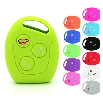 Soft Silicone Key Cover Fit for Ford Mondeo Fiesta Focus Protector Remote Holder Car Accessories Case.