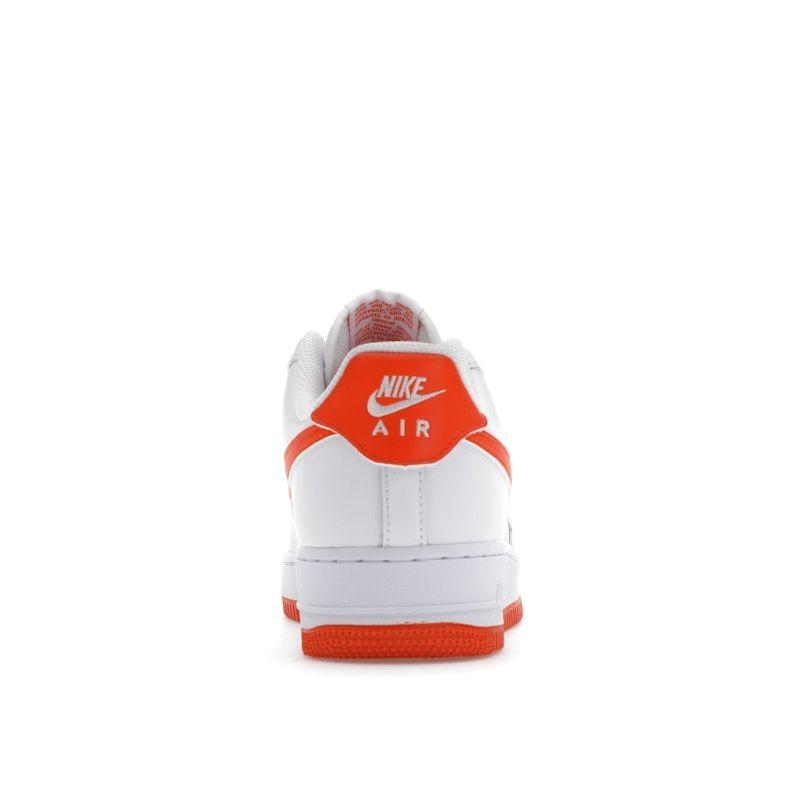 Nike Air Force 1 07 Safety Orange Unisex Sneakers White FJ4146-109