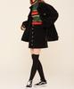 Lucky Dice Corduroy Button Skirt_Ivory