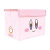 Factory Kirby of the Stars Foldable Storage Box with H190 X W280 X D190mm T's Lid, Kirby/Face, (HK-5542678KF)