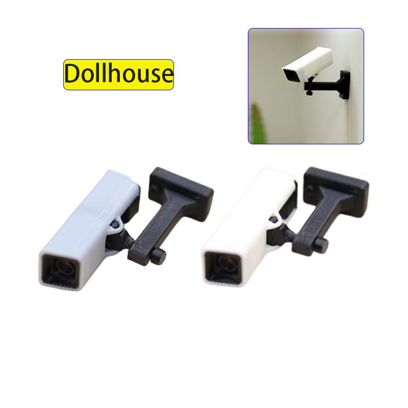 1/12 Dollhouse Mini Surveillance Camera Model Dollhouse Home Decoration Accessories Dolls Home Micro Scene Ornament