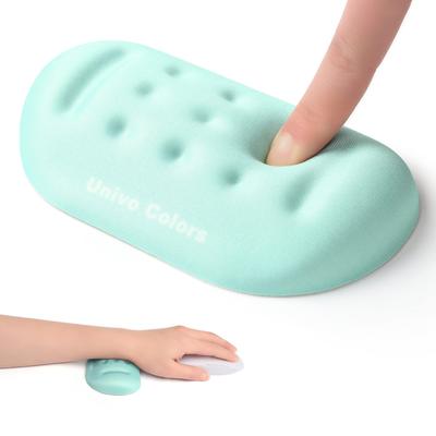 Podkładka pod nadgarstek do myszy UnivoColors, Redukująca zmęczenie, Oddychająca, Niepodrażniająca, Ergonomiczny design, Miękki materiał, Ulga w stresie, z otworami do masażu (Światło