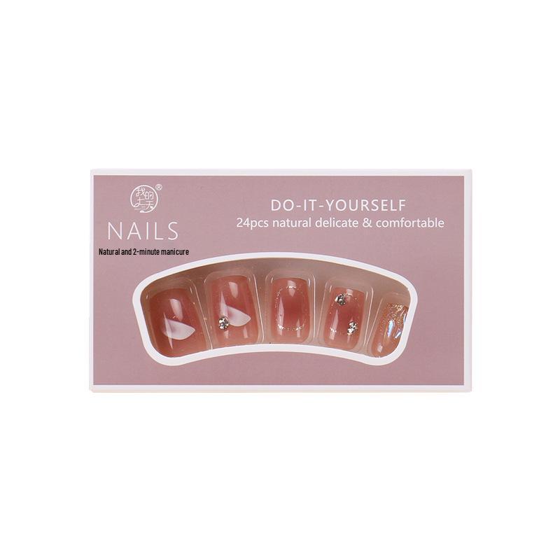Aurora Prismatic Diamond Manicure: Medium Long Wearable Nail Patches
