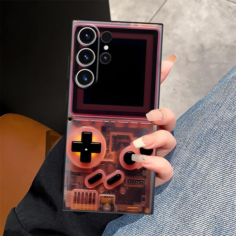 Red Gaming Console Black Soft Phone Cover Case for Samsung Galaxy S21 FE S24 Plus S23 Ultra S25 Edge S20