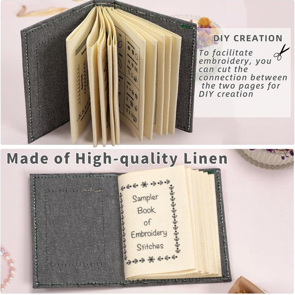 Portable Embroidery Books Creative Sewing Book Embroidery Stitch Book Sewing Accessories Kits Improving Sewing Skill