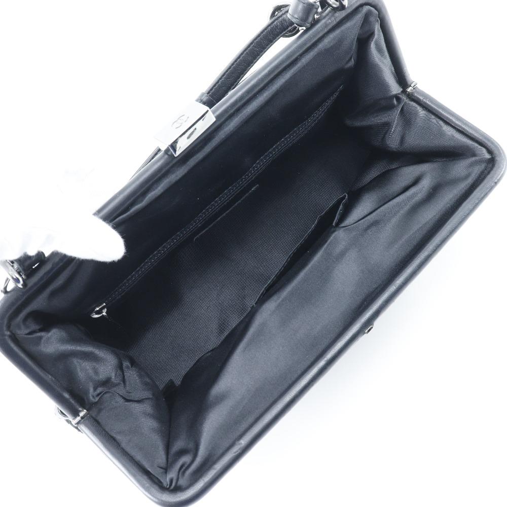 Chanel ChainShoulder Shoulder Bag A33096 COCO Mark Gamaguchi 2WAY Black Velor Women Used