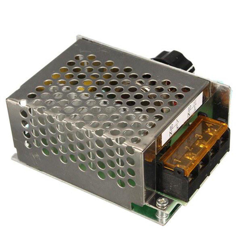 Silver 4000W AC 220V Adjustable Motor Speed Controller Voltage Regulator Dimmer