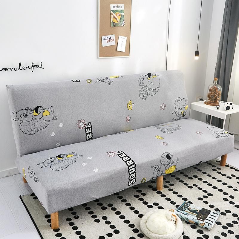 Handrails-free Elastic Sofa Cover All-inclusive Folding Sofa Bed Cover Full Cover Elastic Sofa Cover