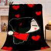 1PC Heartfelt Love cute doll Flannel Blanket Gift, Suitable for Both Men And Women, Soft Ideal for Beds And Sofa, Birthday Or Christmas Gift
