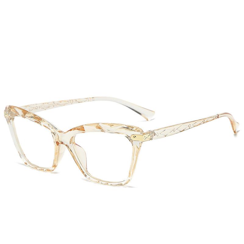Women Retro Cat Eye Computer Glasses Fashion Ladies Luxury Optical Spectacle Eyeglass Resting Lenses Optical Glasses For Female